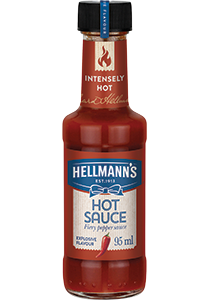 Hellmann's Pekoča omaka 95 ml - Kakovostna blagovna znamka, ki ji gosti lahko zaupajo.