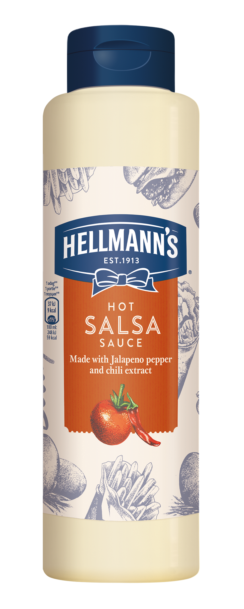 Hellmann's Pekoča salsa omaka 850 ml - Svojim gostom pokažite kakovost