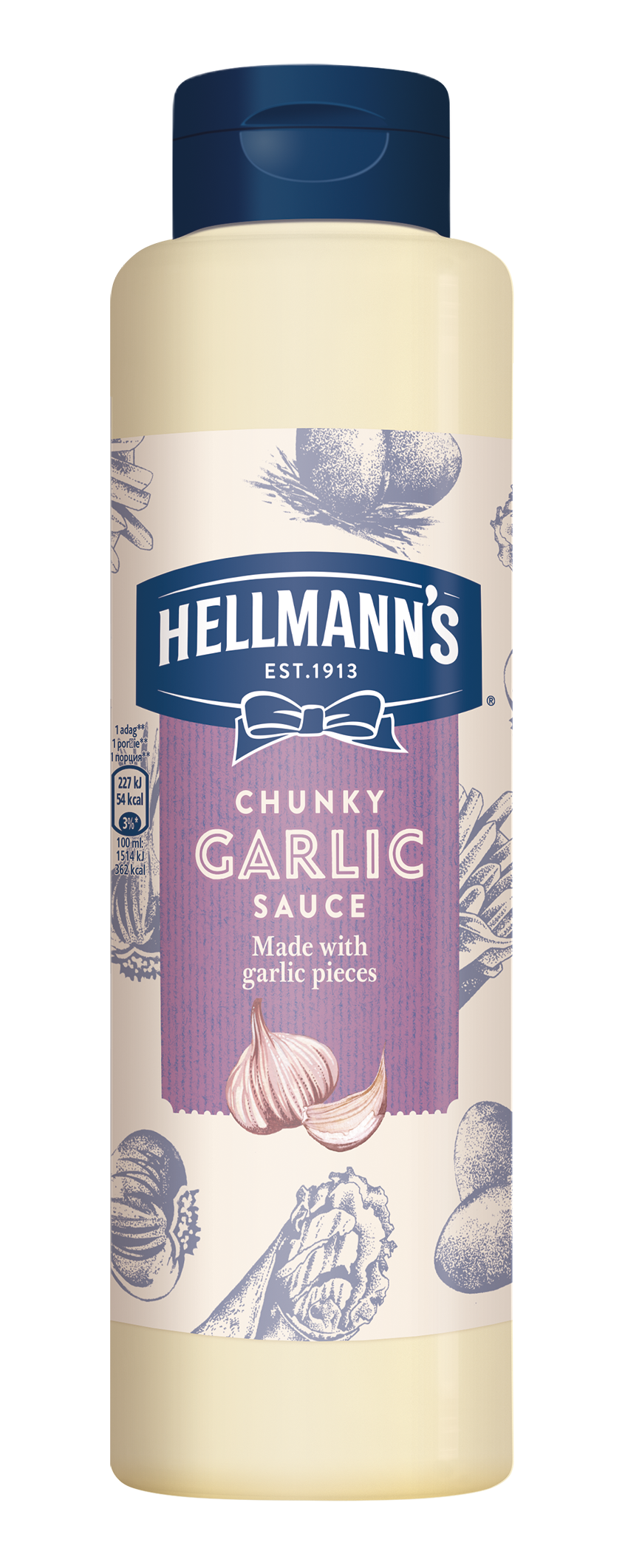 Hellmann's Česnova omaka 850 ml - Svojim gostom pokažite kakovost
