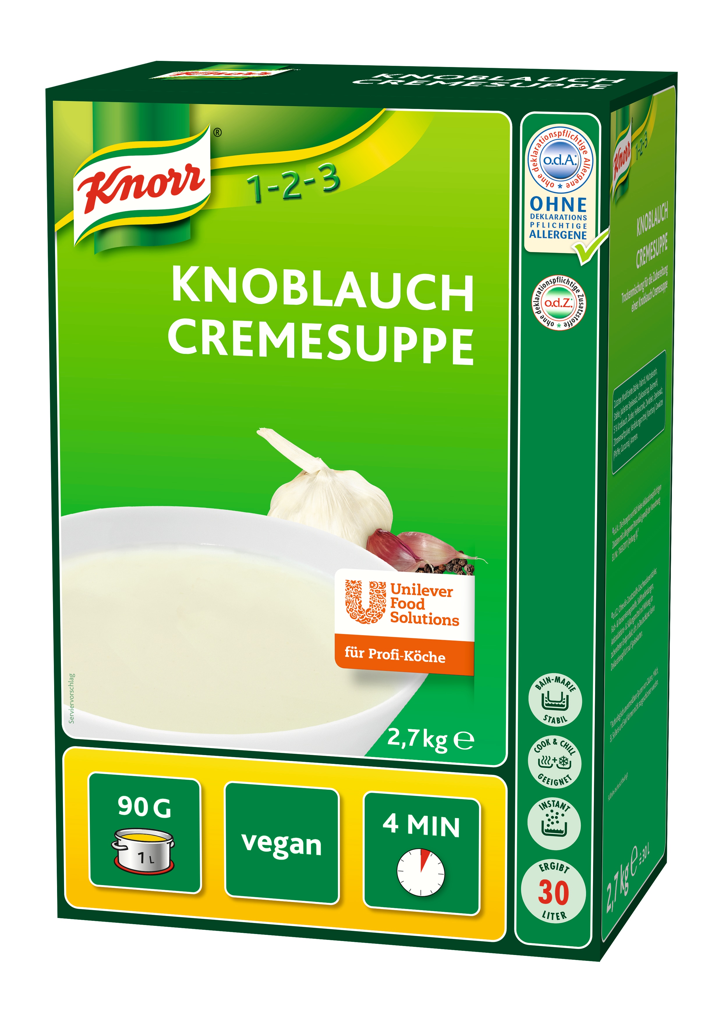 Knorr Česnova kremna juha 2,7 kg