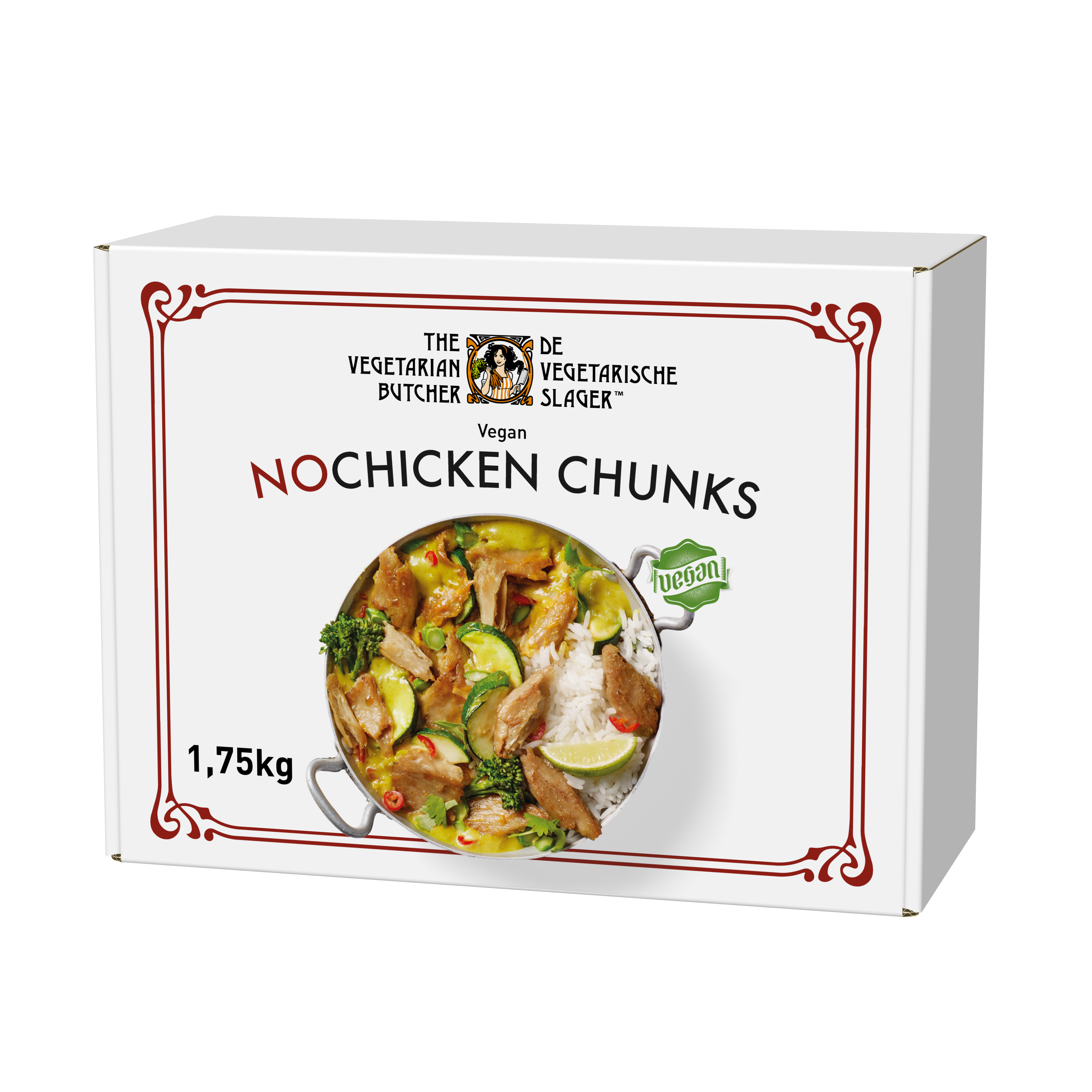 The Vegetarian Butcher NoChicken Chunks - Rastlinski sojini koščki 1,75 kg - Izdelki na osnovi rastlinskih beljakovin, okus in tekstura mesa