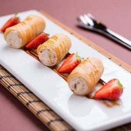 Kostanjeve tiramisu rolice Kostanjeve tiramisu rolice