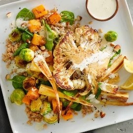 Solata z na žaru pečeno cvetačo