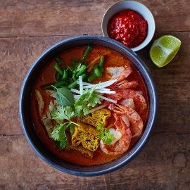 Juha s kozicami in tofujem Juha s kozicami in tofujem